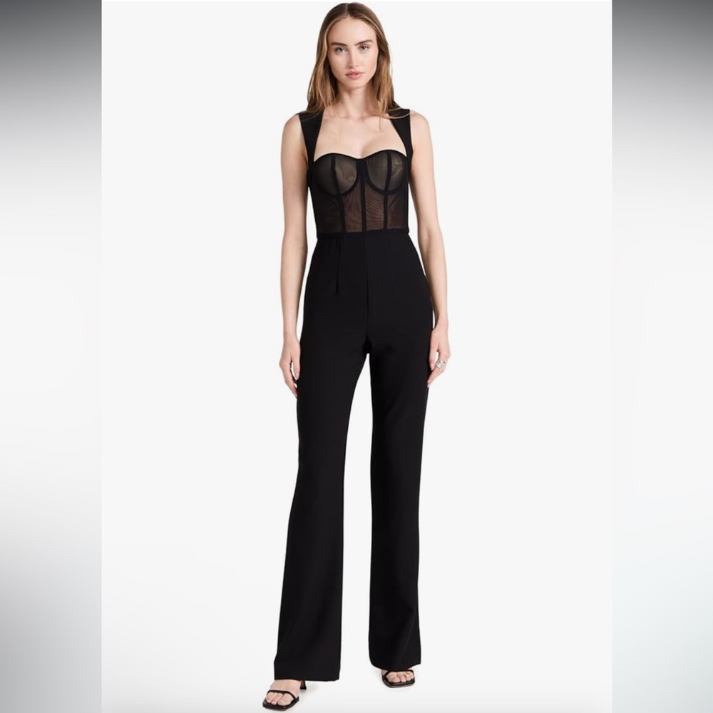 Black Halo Black Sheer Jumpsuit - Picture 11 of 11